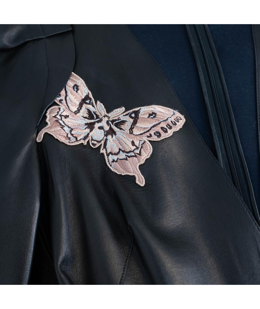 ALEXANDER MCQUEEN Черное кожаное повседневное платье, фото 4