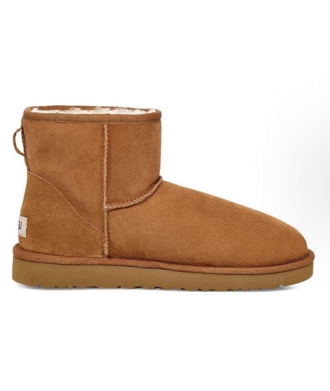 UGG AUSTRALIA Коричневые замшевые низкие ботинки, фото 8