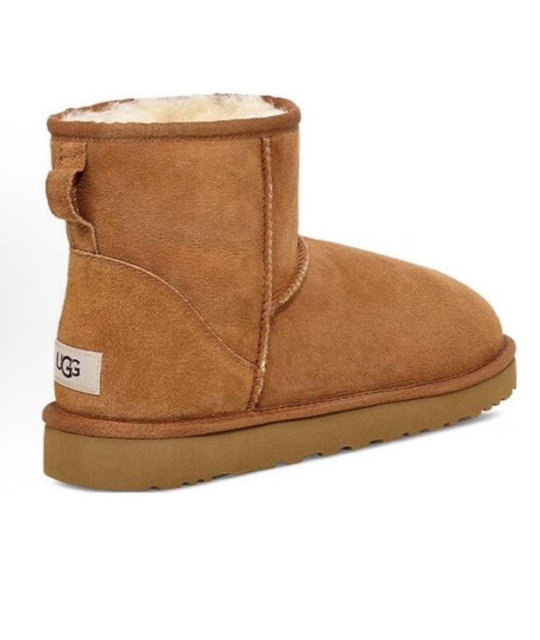 UGG AUSTRALIA Коричневые замшевые низкие ботинки, фото 2