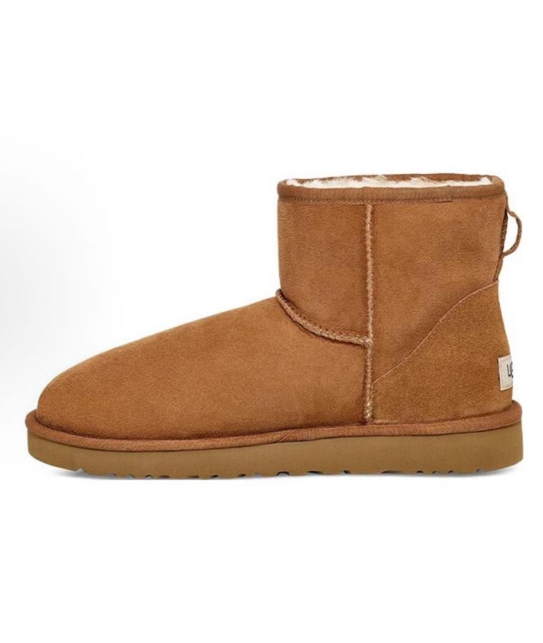 UGG AUSTRALIA Коричневые замшевые низкие ботинки, фото 7