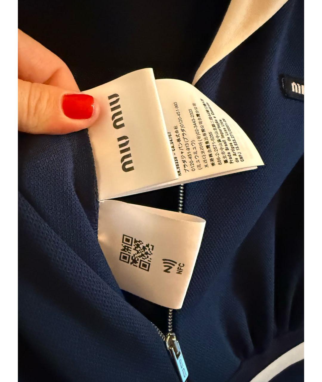 CELINE Темно-синее шерстяное повседневное платье, фото 4
