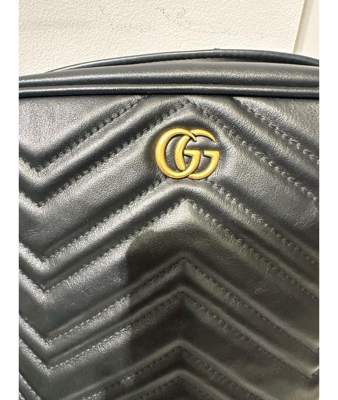 GUCCI Черная кожаная сумка на плечо, фото 3