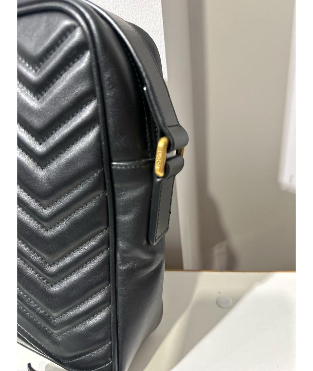 GUCCI Черная кожаная сумка на плечо, фото 4