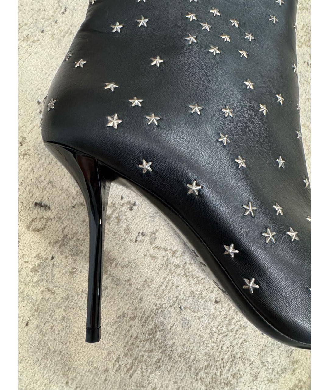 SAINT LAURENT Черные кожаные ботильоны, фото 6