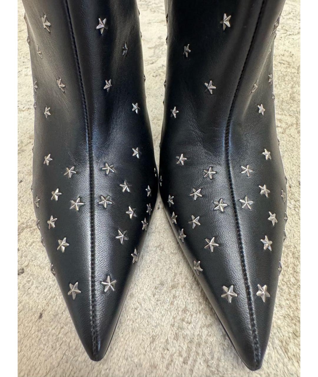 SAINT LAURENT Черные кожаные ботильоны, фото 4