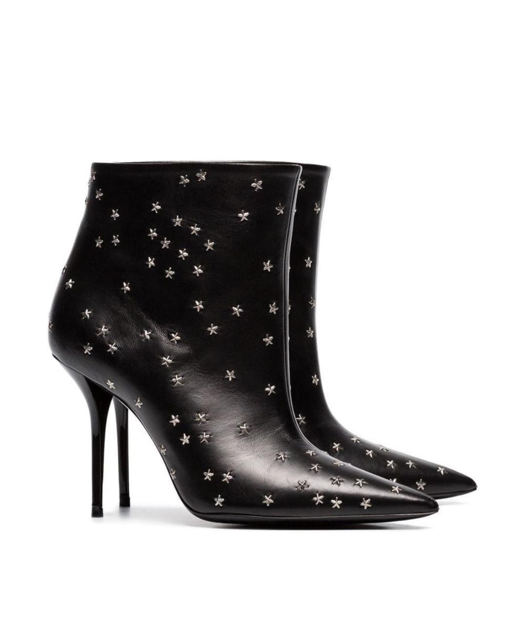 SAINT LAURENT Черные кожаные ботильоны, фото 7