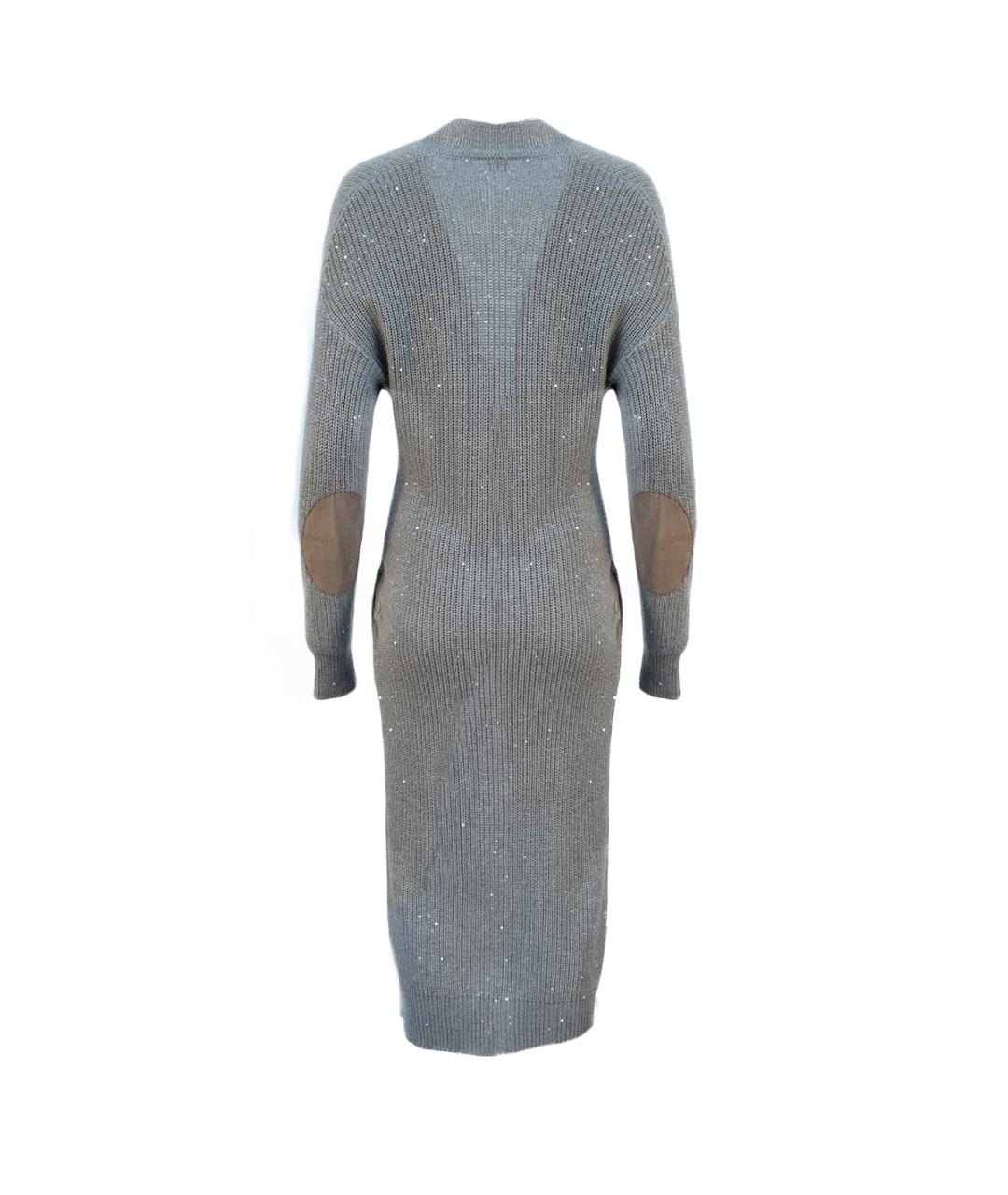 BRUNELLO CUCINELLI Бежевый кашемировый кардиган, фото 2