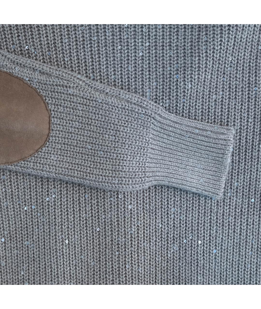 BRUNELLO CUCINELLI Бежевый кашемировый кардиган, фото 5