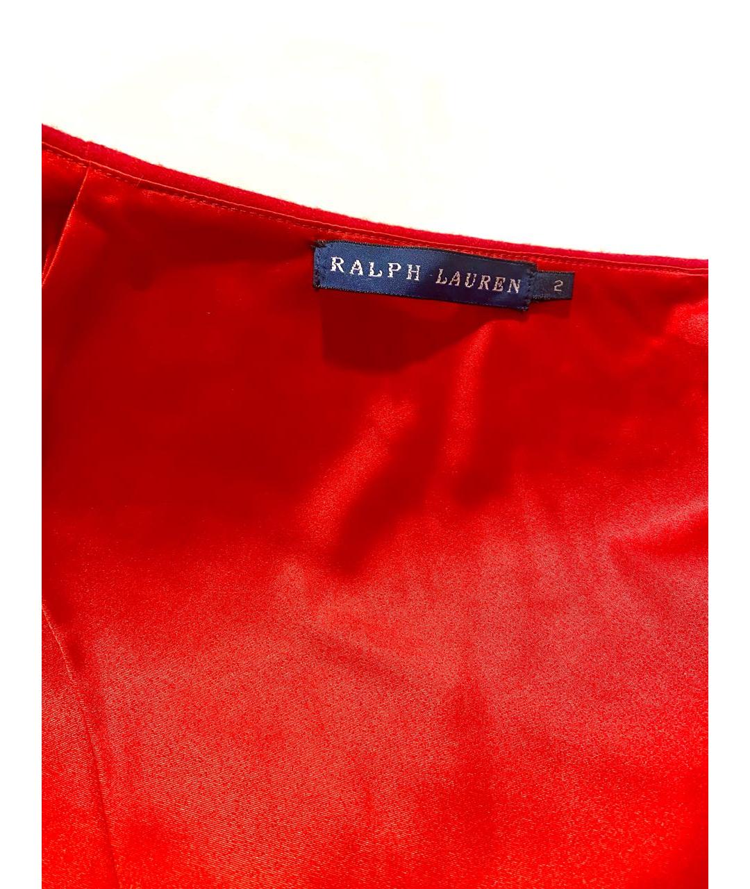 RALPH LAUREN Красные шерстяные шорты, фото 5