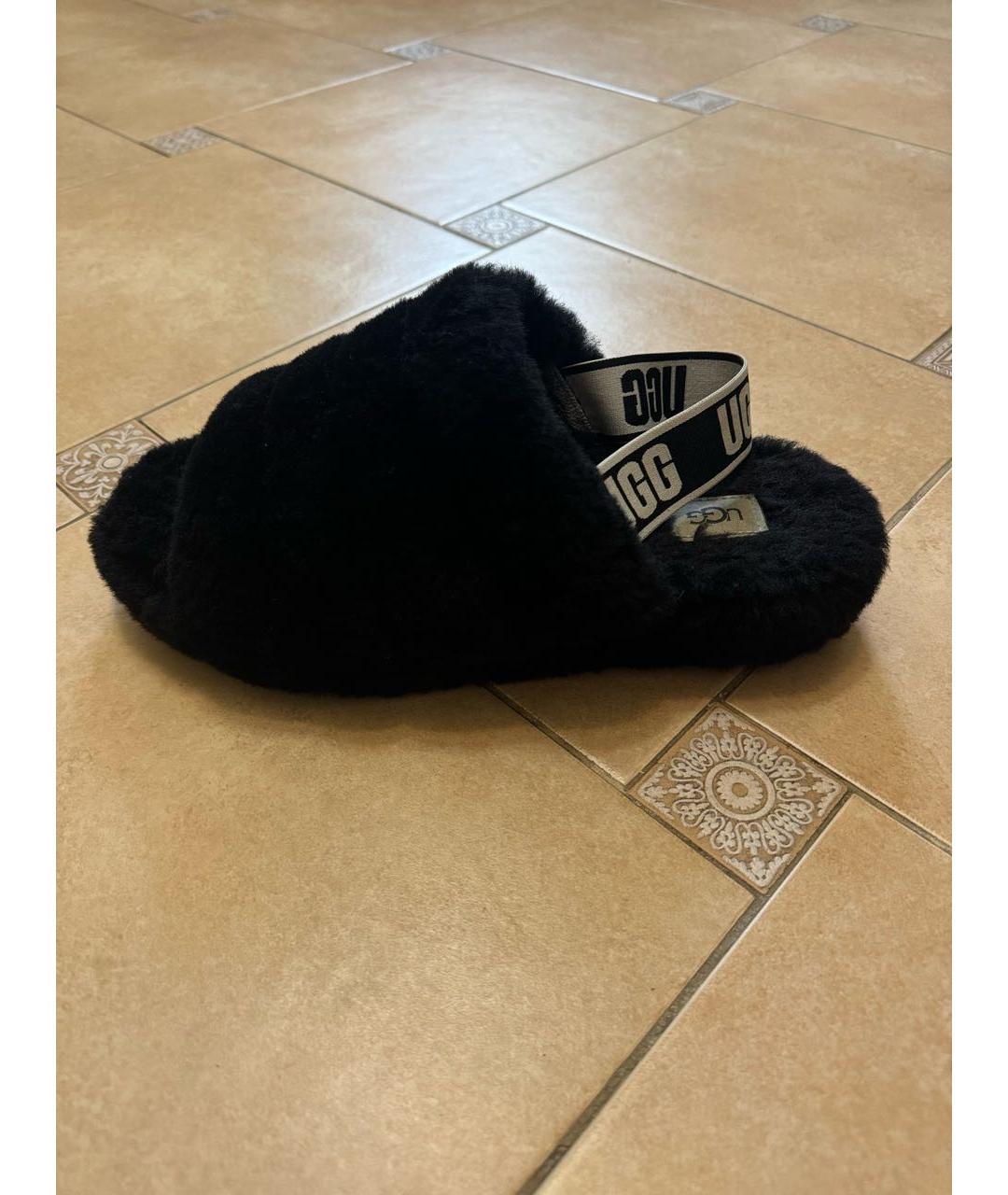 UGG AUSTRALIA Черные шлепанцы, фото 7