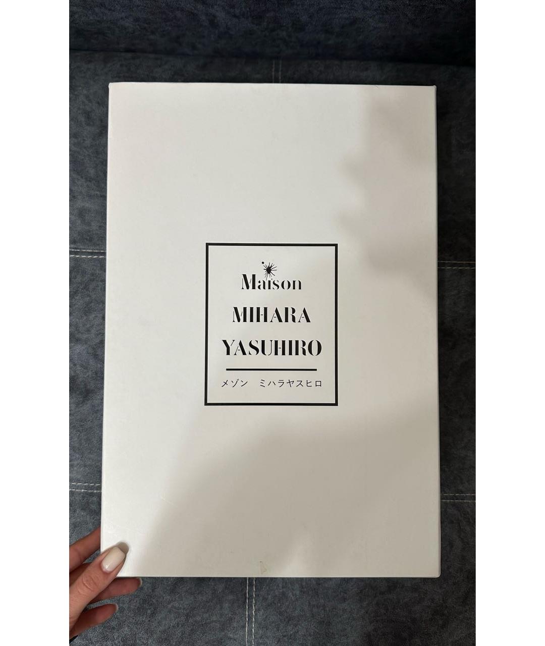 MAISON MIHARA YASUHIRO Черные резиновые кеды, фото 7