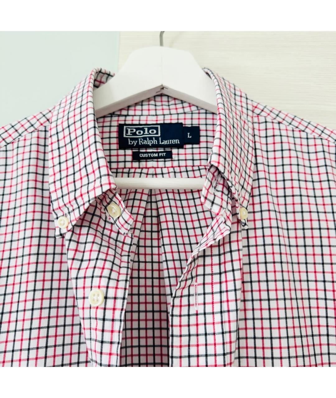 POLO RALPH LAUREN Розовая хлопковая классическая рубашка, фото 8
