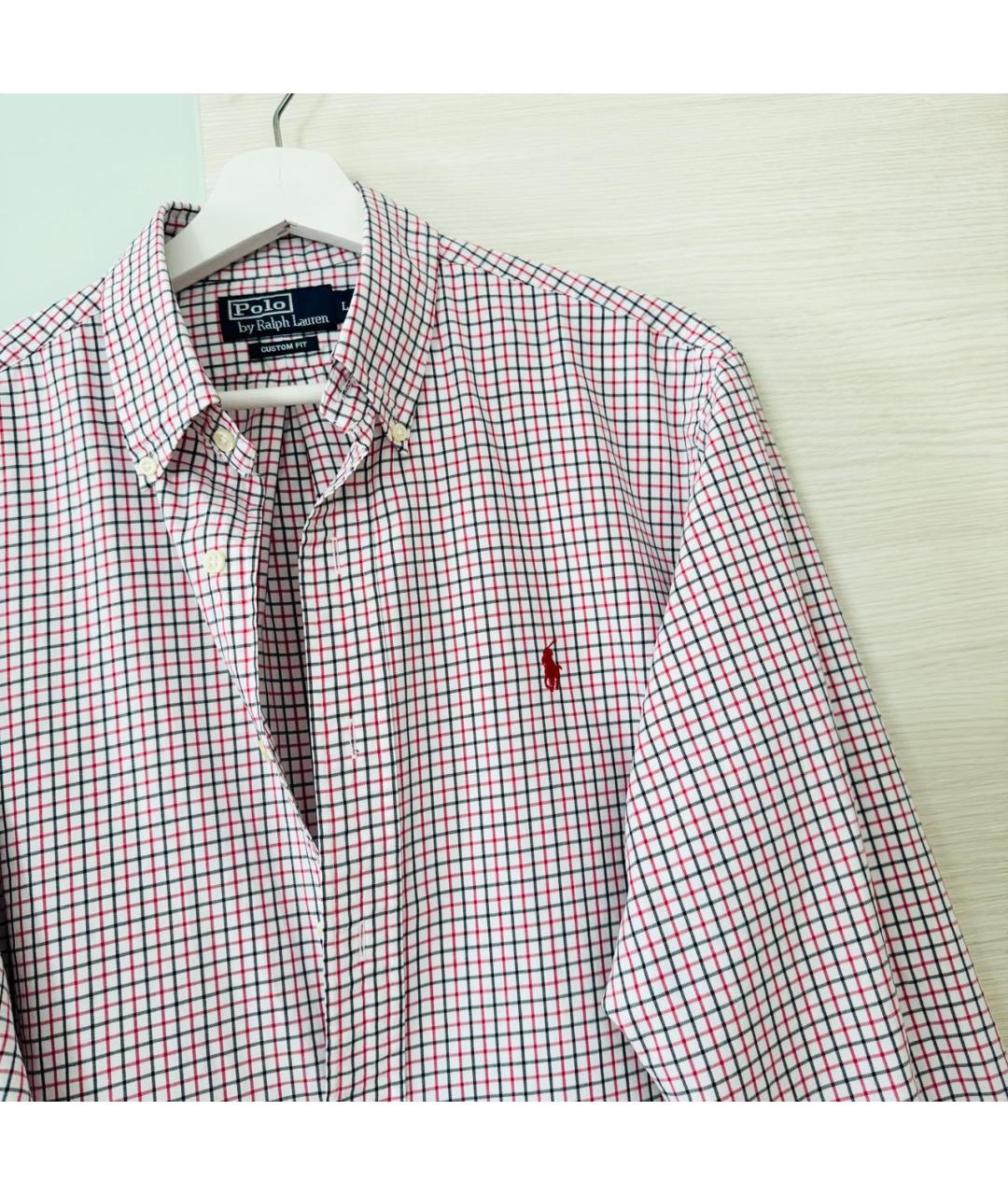 POLO RALPH LAUREN Розовая хлопковая классическая рубашка, фото 5