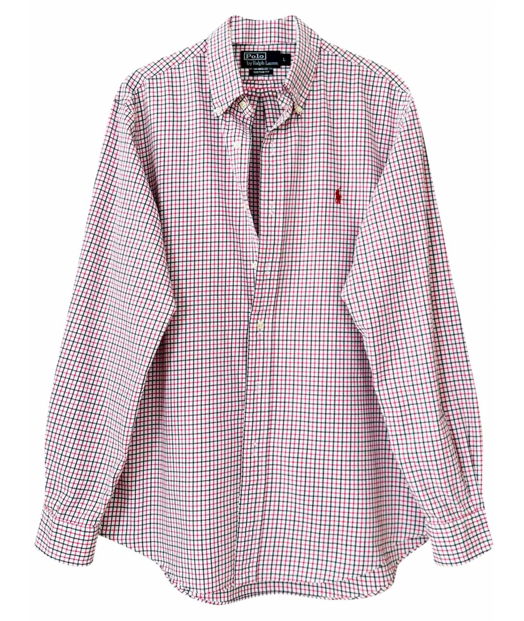 POLO RALPH LAUREN Розовая хлопковая классическая рубашка, фото 1