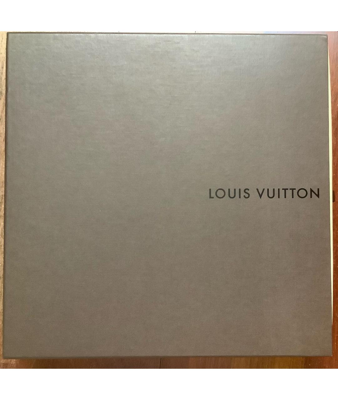 LOUIS VUITTON Серый шерстяной платок, фото 4