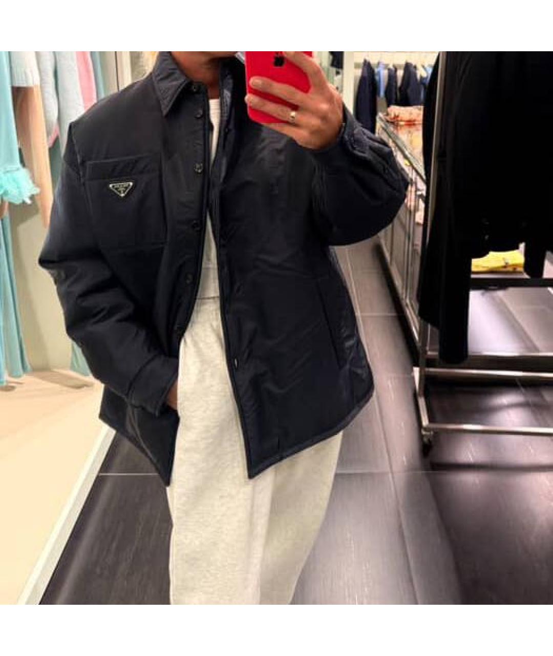 PRADA Темно-синяя куртка, фото 5