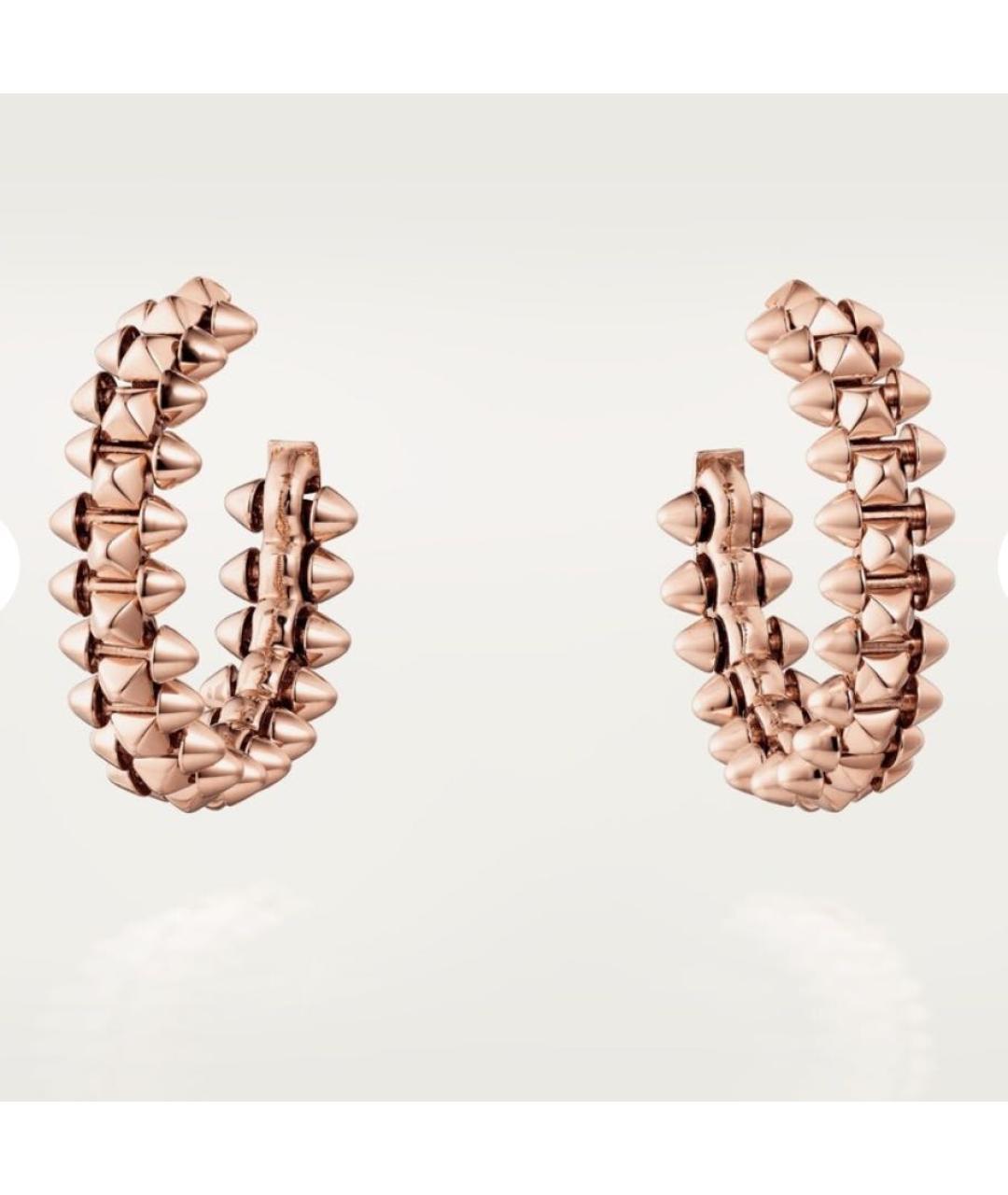CARTIER Золотые серьги из розового золота, фото 9