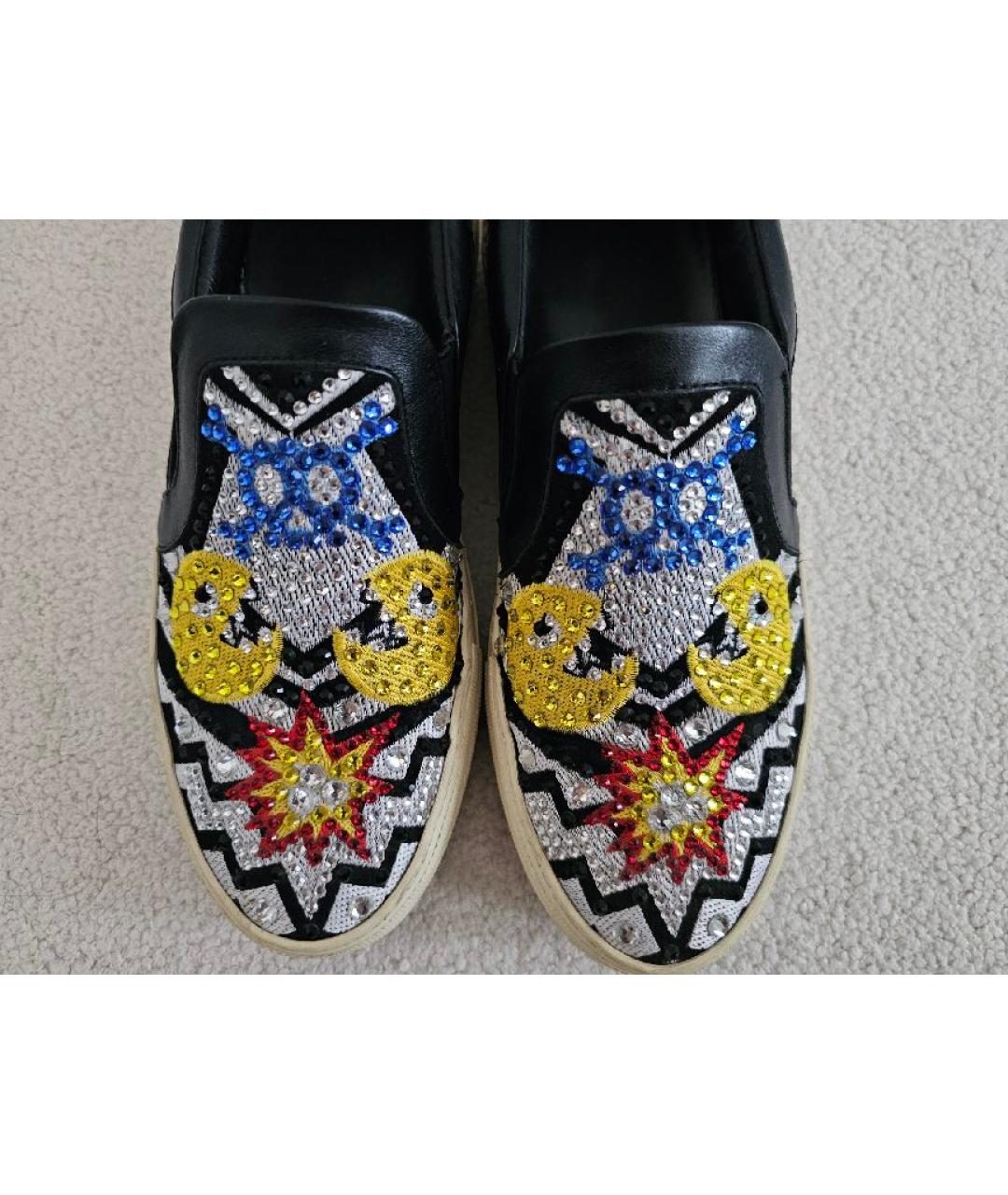 PHILIPP PLEIN Мульти текстильные слипоны, фото 2