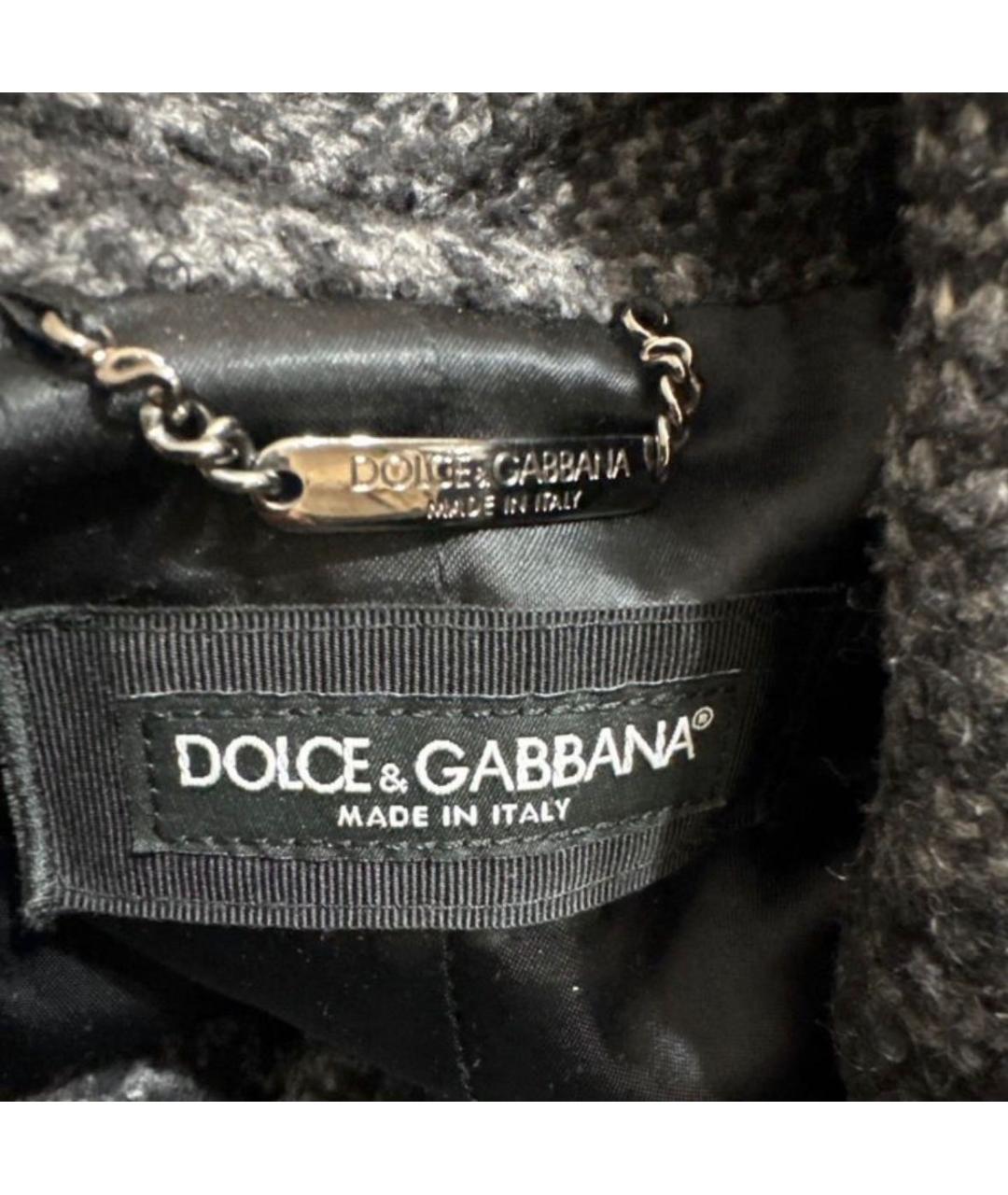 DOLCE&GABBANA Серое пальто, фото 4