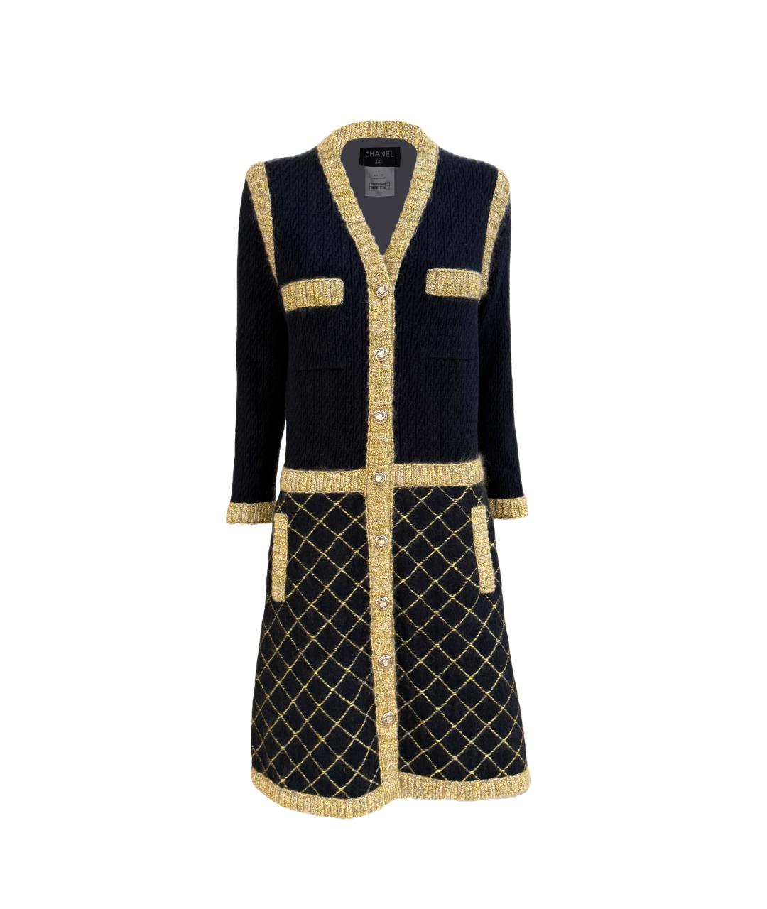 CHANEL Черное шелковое коктейльное платье, фото 1
