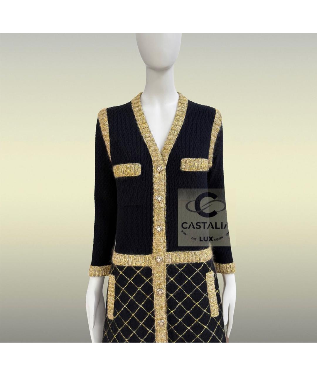 CHANEL Черное шелковое коктейльное платье, фото 6