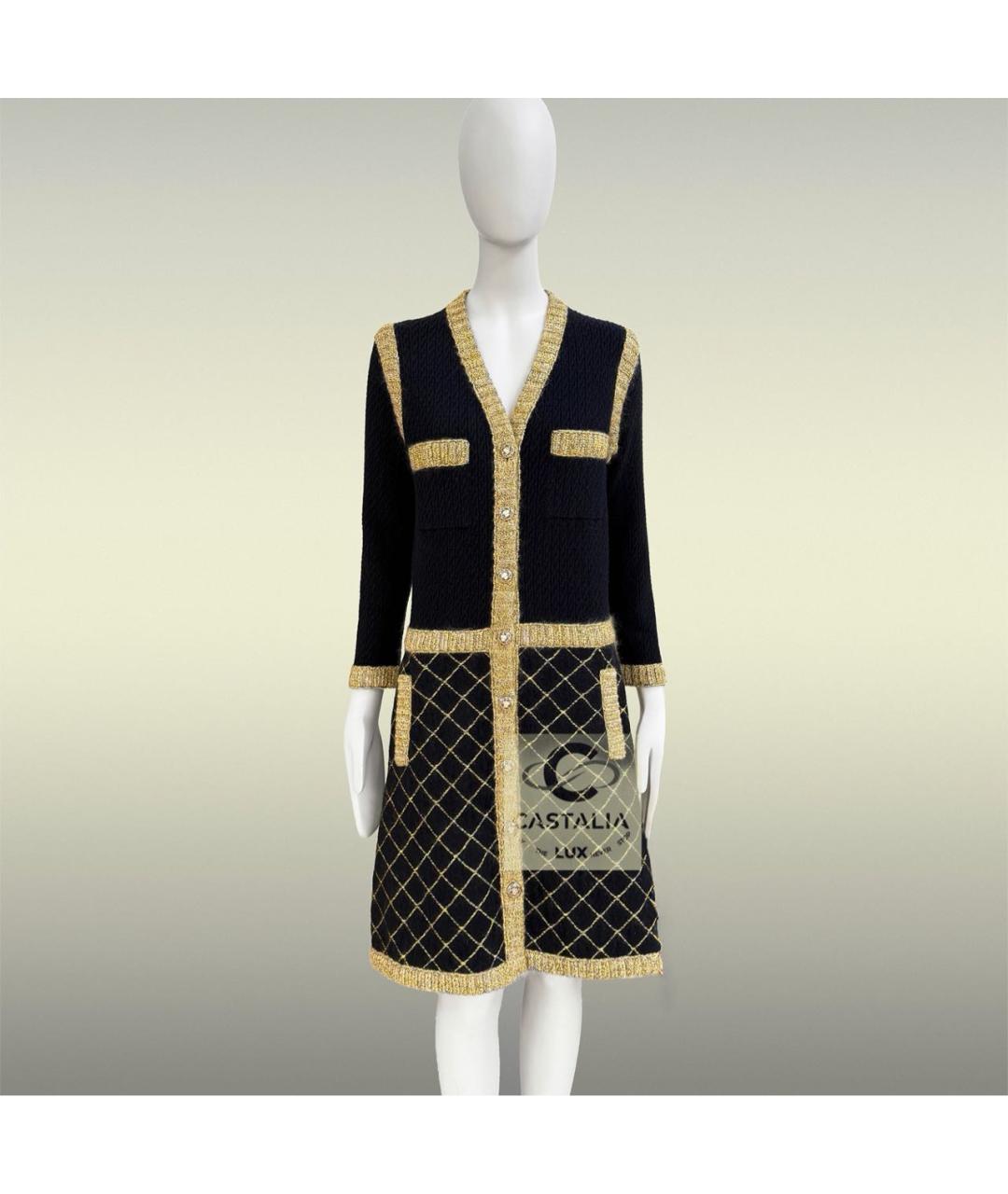 CHANEL Черное шелковое коктейльное платье, фото 5