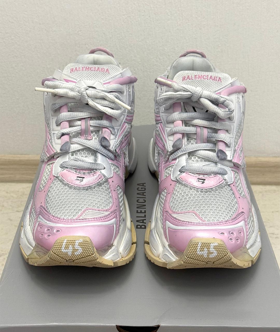 BALENCIAGA Белые низкие кроссовки / кеды, фото 3