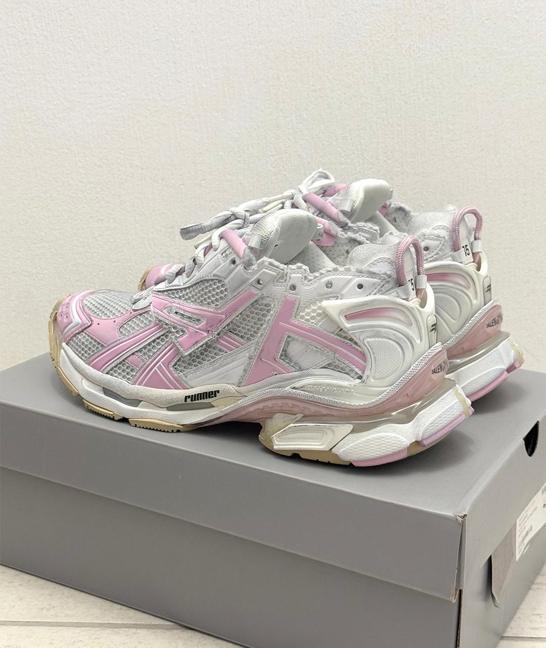 BALENCIAGA Белые низкие кроссовки / кеды, фото 8