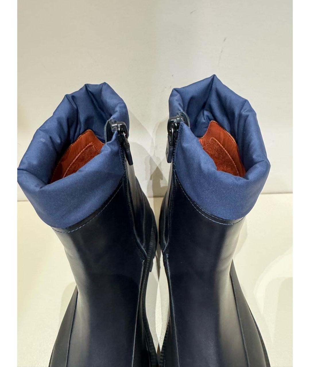 LORO PIANA Черные кожаные ботинки, фото 4