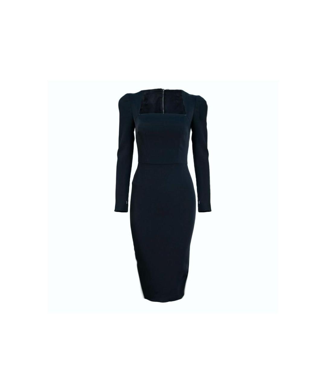 DOLCE&GABBANA Черное ацетатное вечернее платье, фото 1