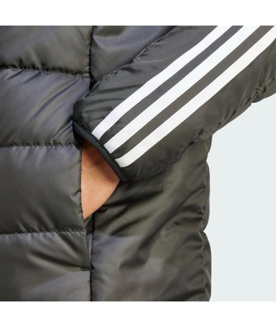 ADIDAS Черный полиэстеровый пуховик, фото 6