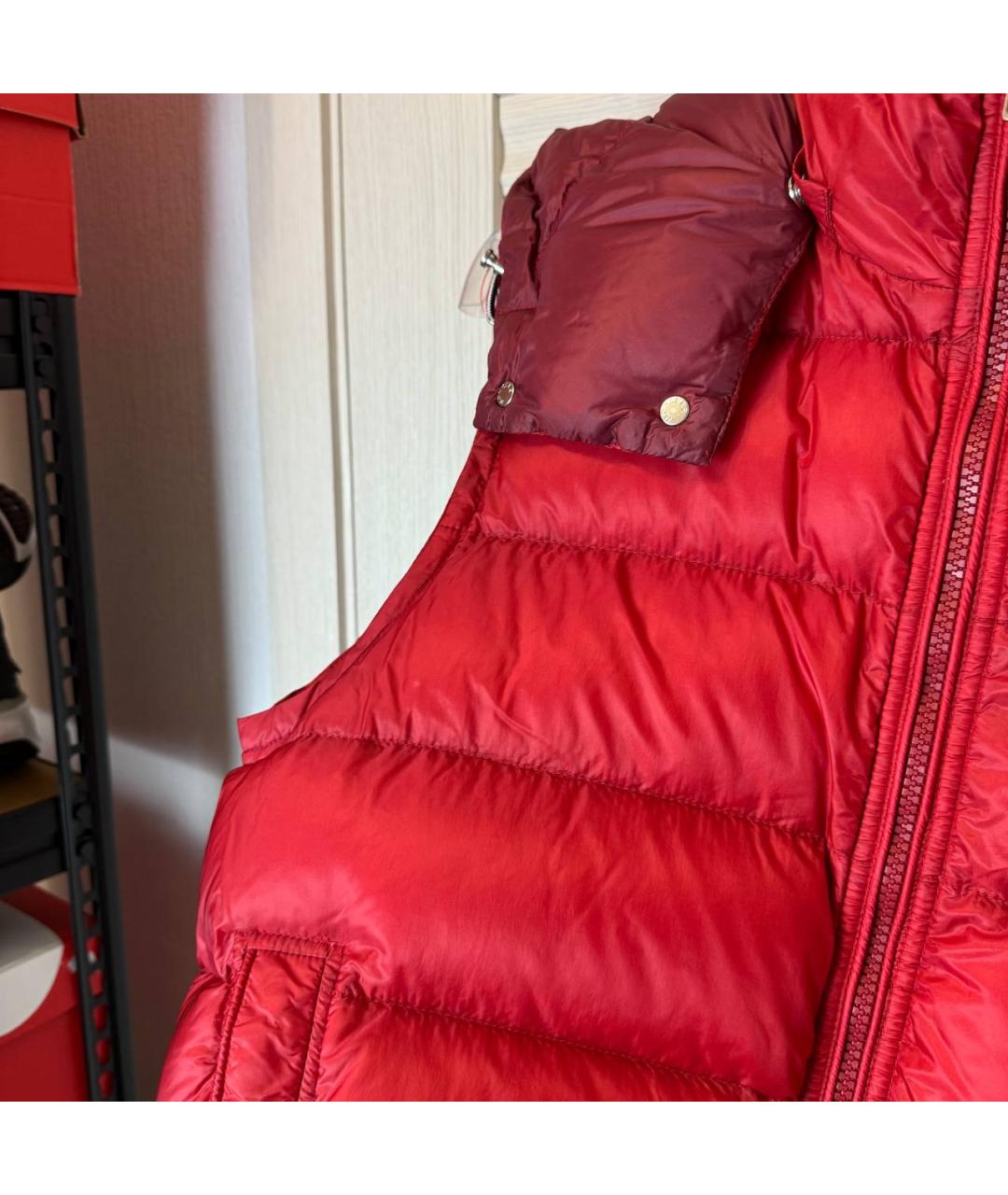 MONCLER Красный жилет, фото 7