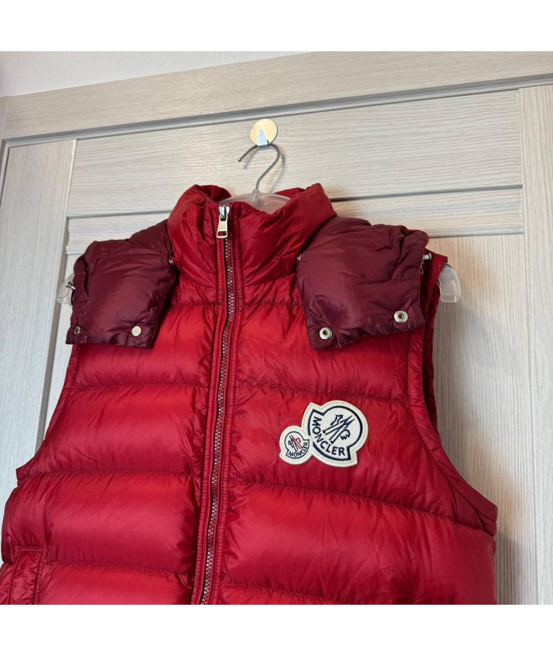 MONCLER Красный жилет, фото 2