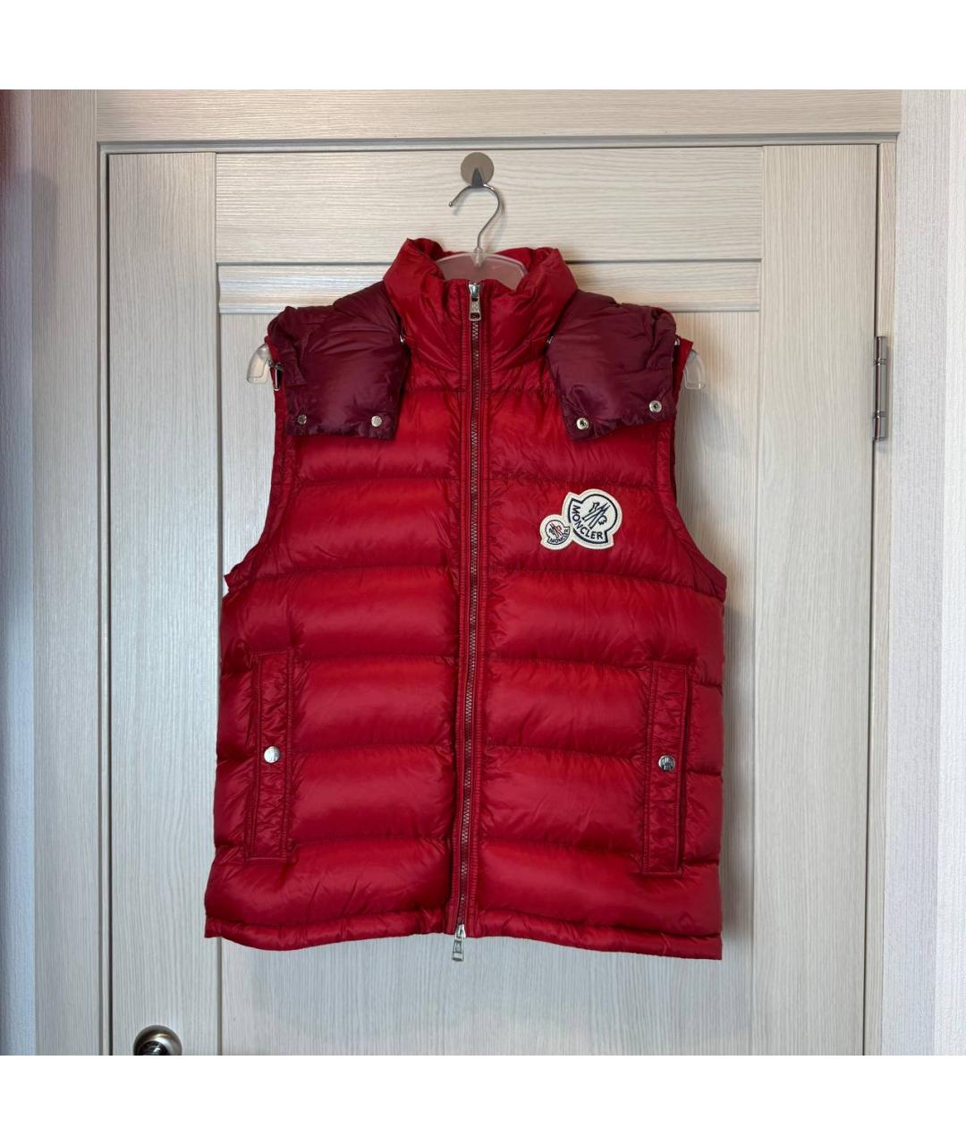 MONCLER Красный жилет, фото 10