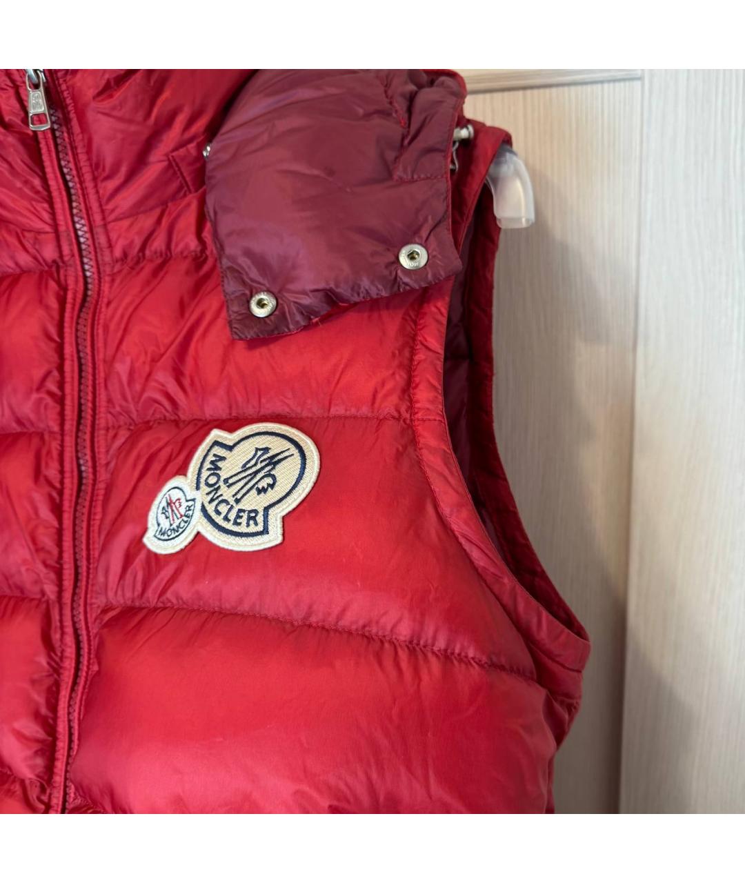 MONCLER Красный жилет, фото 6