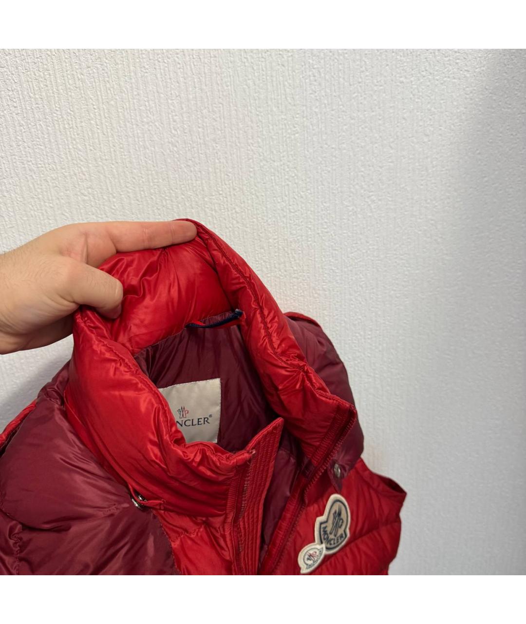 MONCLER Красный жилет, фото 9