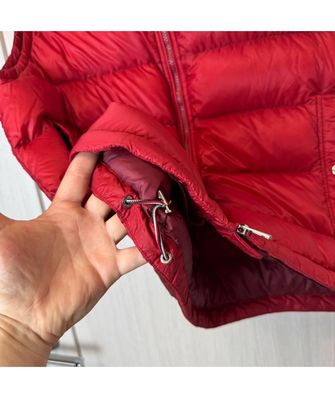 MONCLER Красный жилет, фото 3