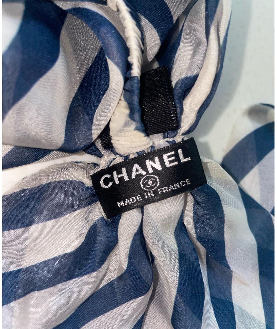 CHANEL Синяя повязка на голову, фото 4