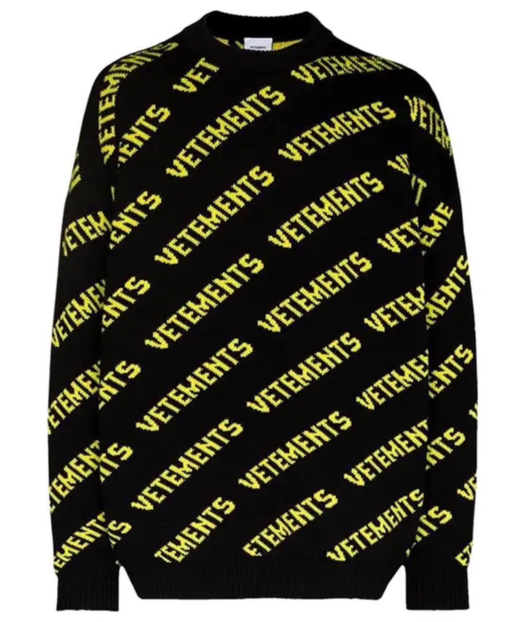 VETEMENTS Черный джемпер / свитер, фото 1