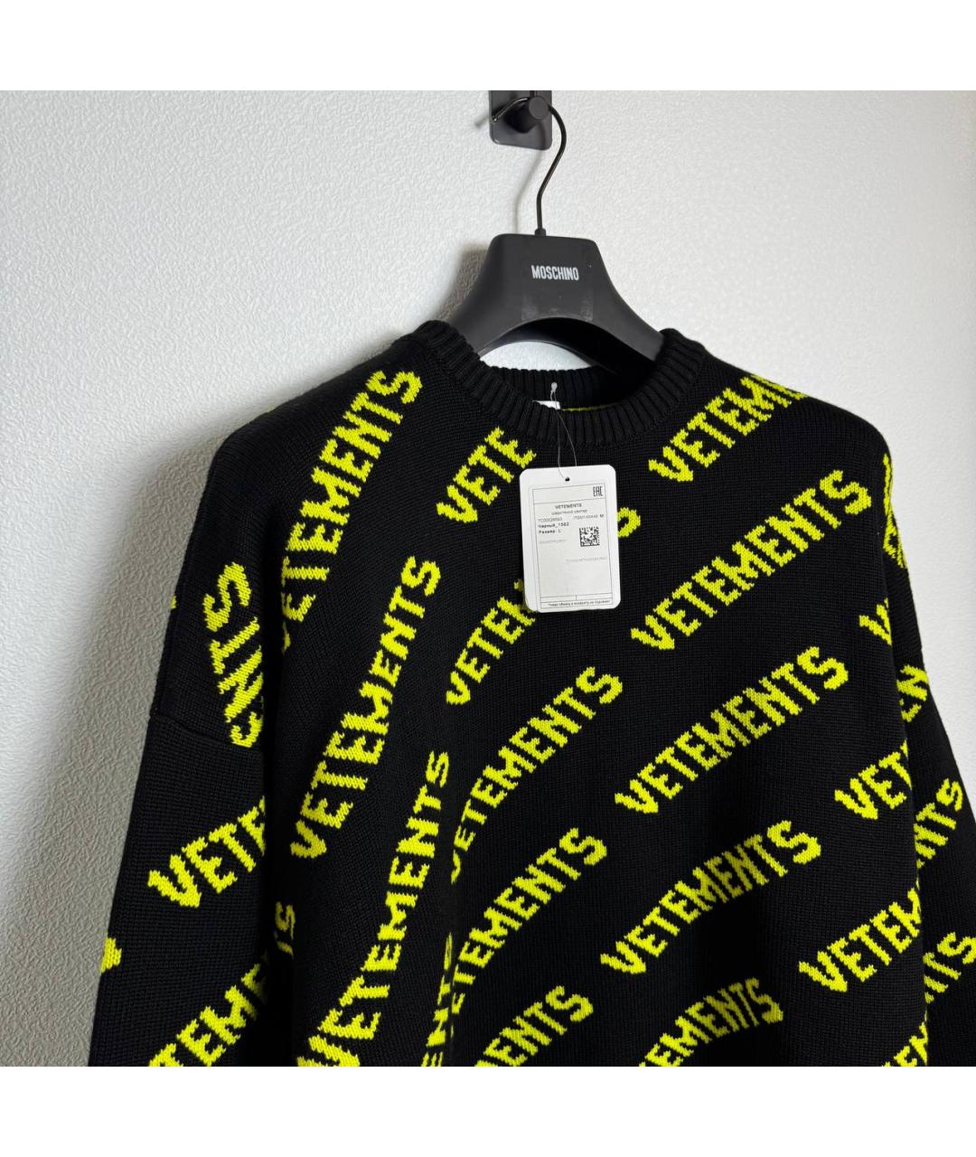 VETEMENTS Черный джемпер / свитер, фото 3