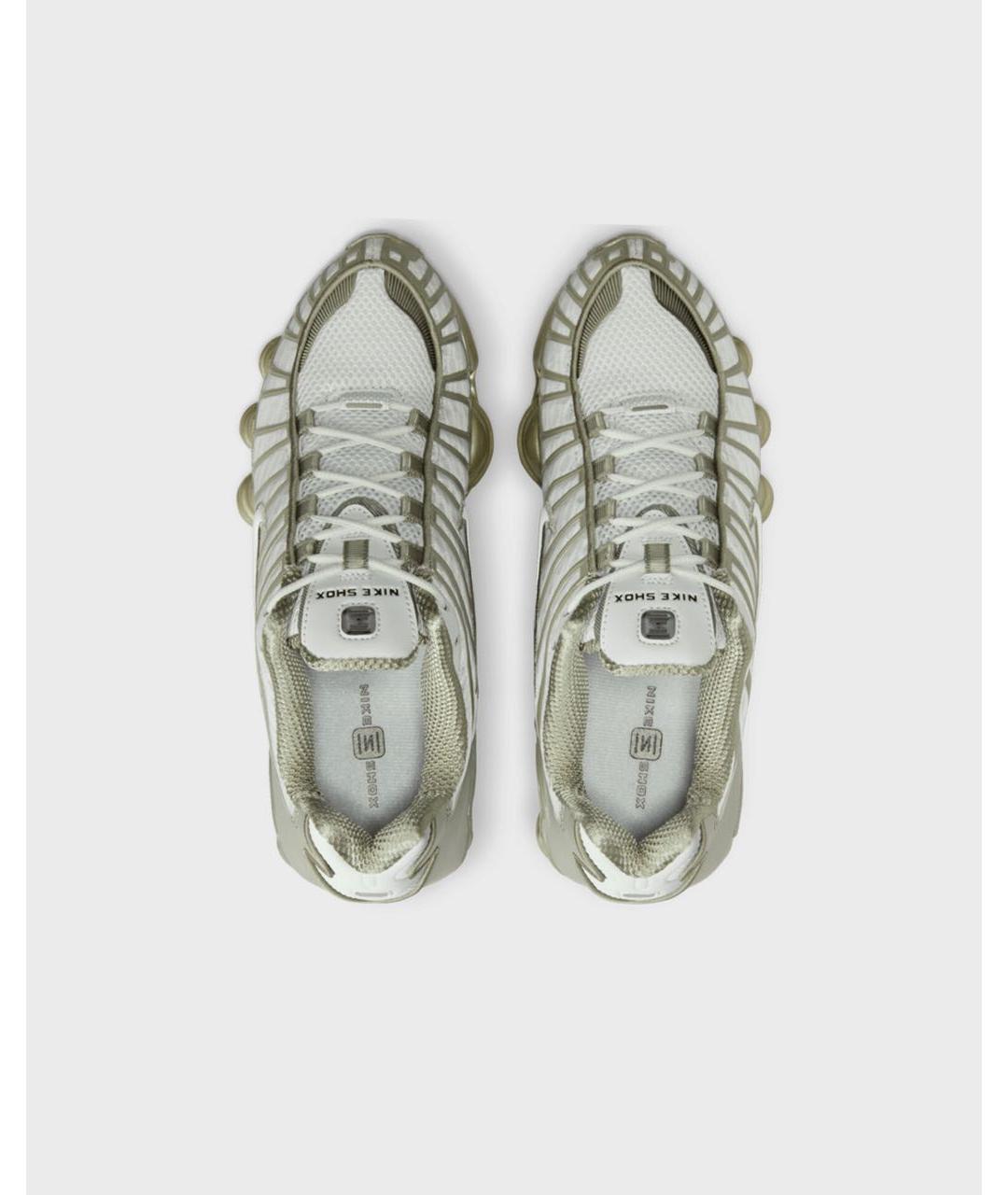 NIKE Бежевые текстильные низкие кроссовки / кеды, фото 3