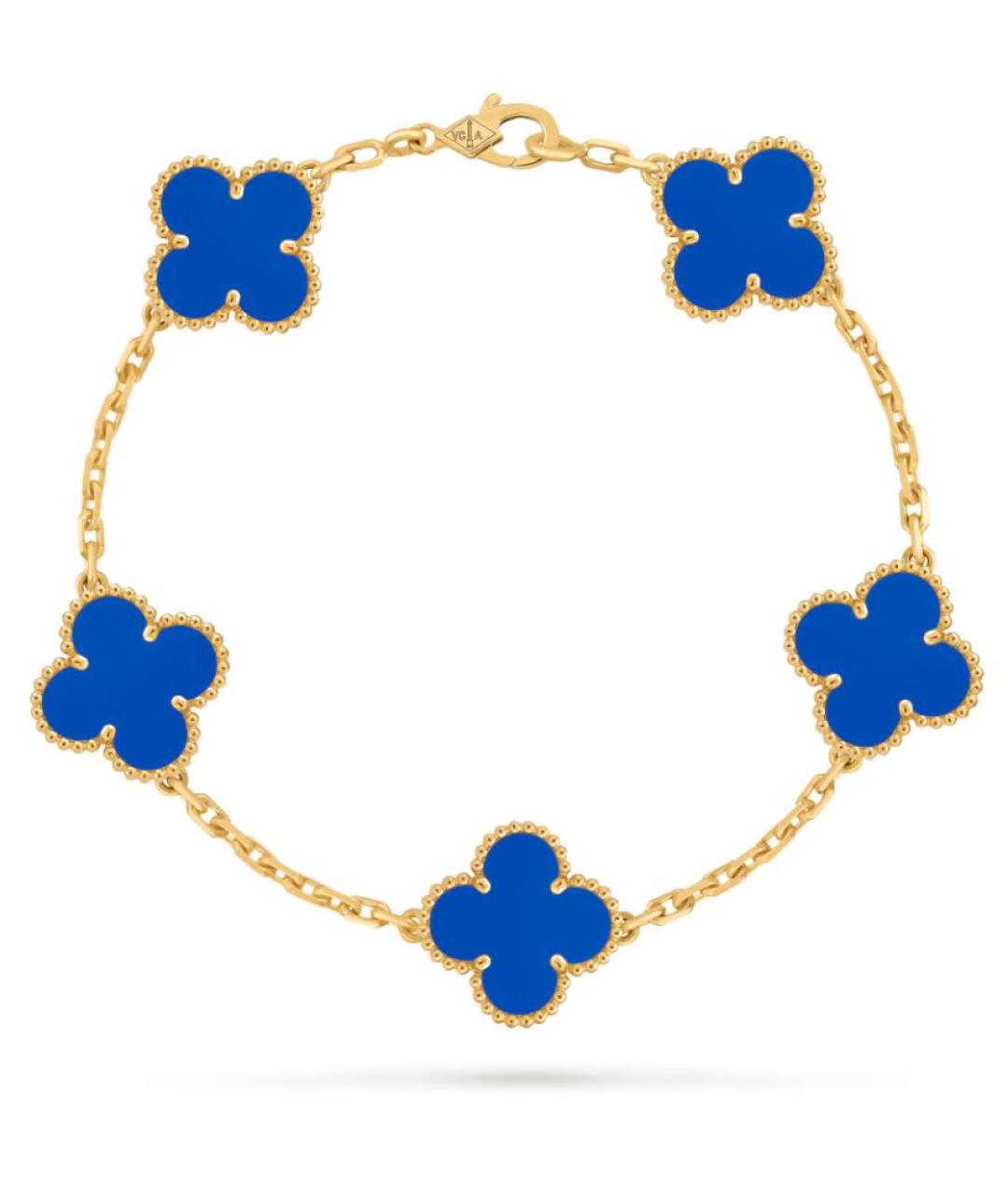 VAN CLEEF & ARPELS Синий браслет из желтого золота, фото 1