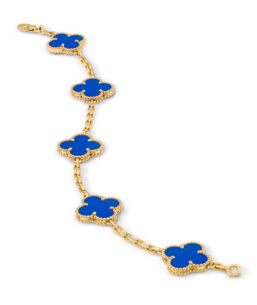 VAN CLEEF & ARPELS Синий браслет из желтого золота, фото 5