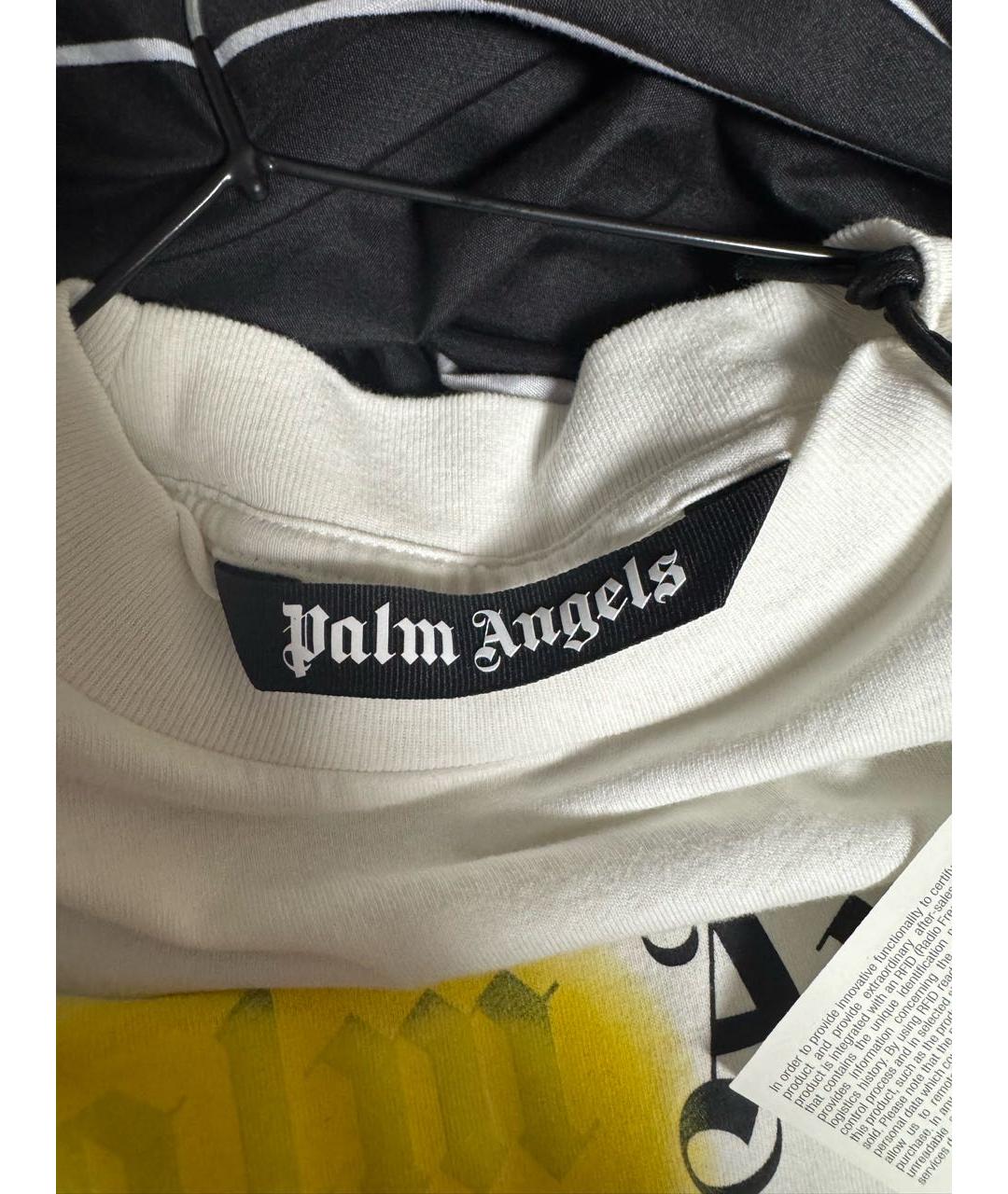 PALM ANGELS Белая хлопковая футболка, фото 5
