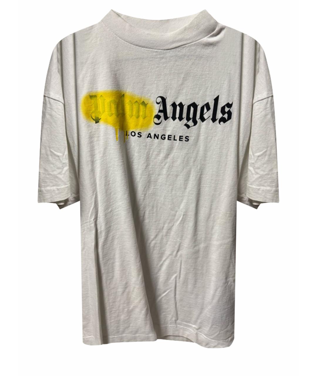 PALM ANGELS Белая хлопковая футболка, фото 1