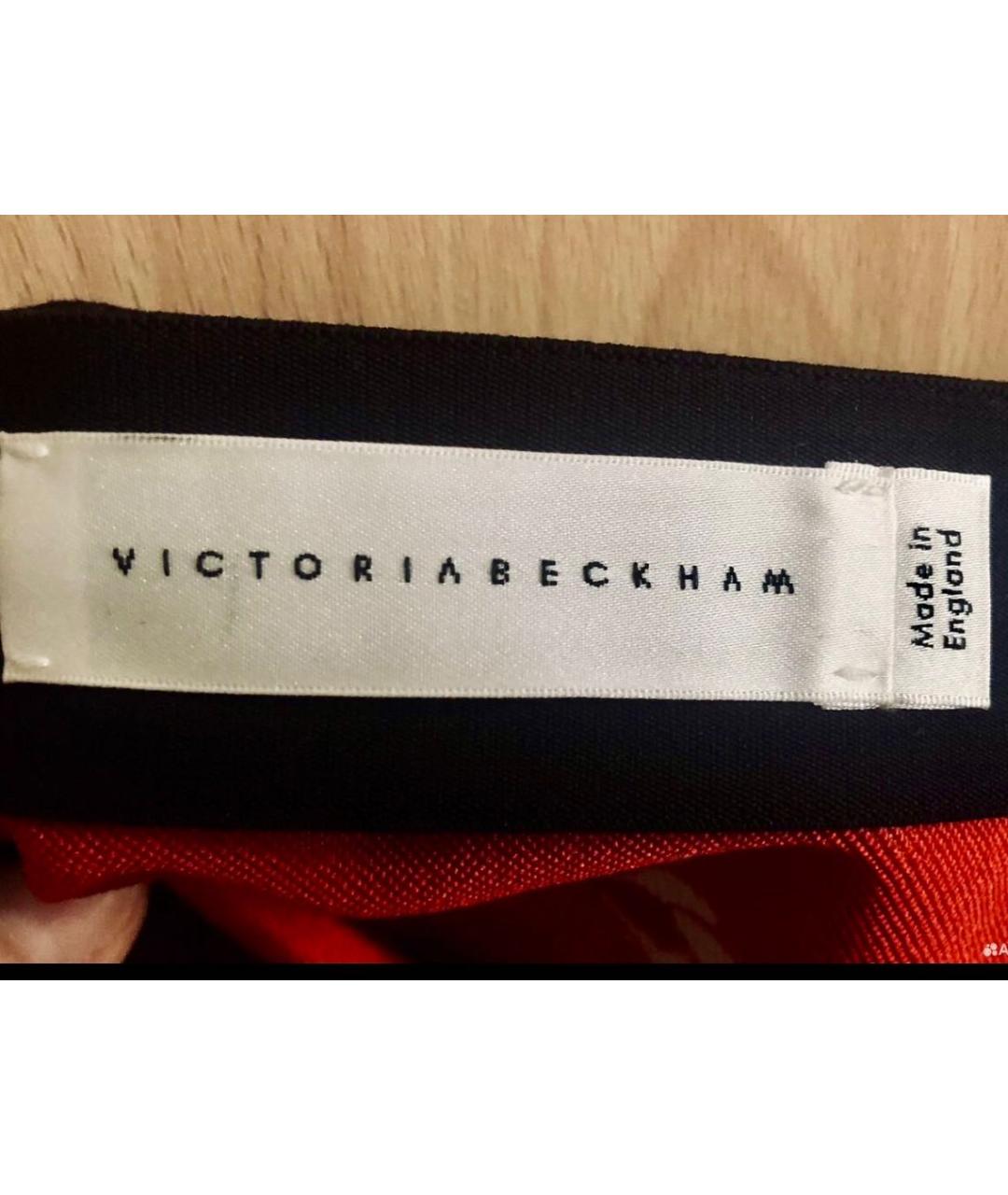 VICTORIA BECKHAM Черная хлопковая юбка миди, фото 5