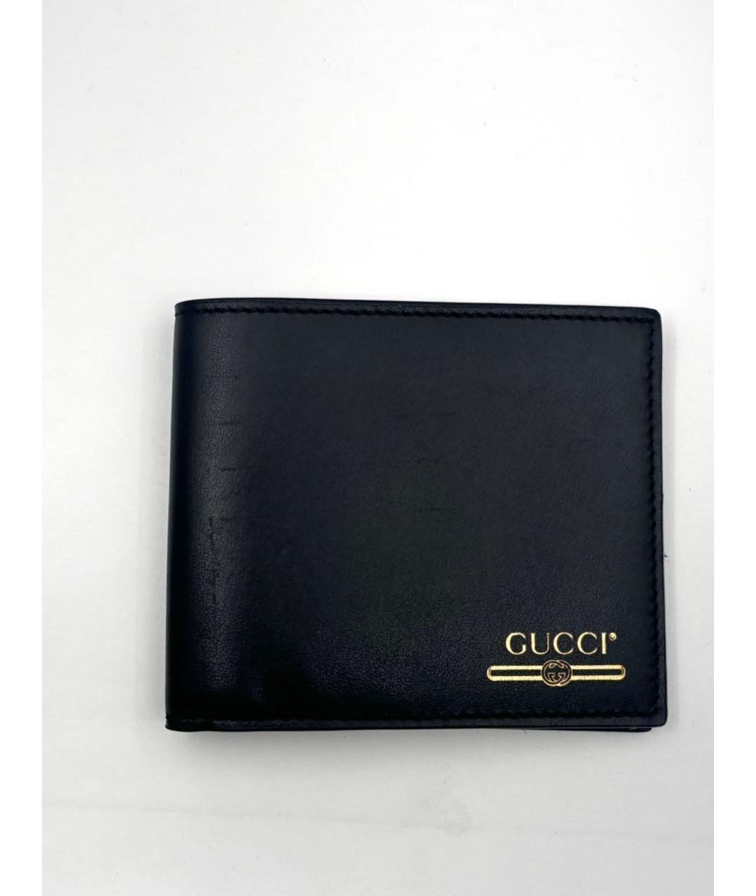 GUCCI Черный кожаный кошелек, фото 3