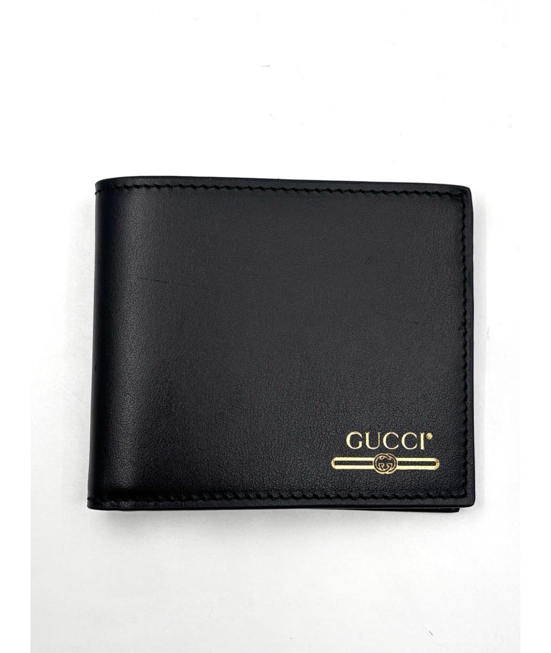 GUCCI Черный кожаный кошелек, фото 3