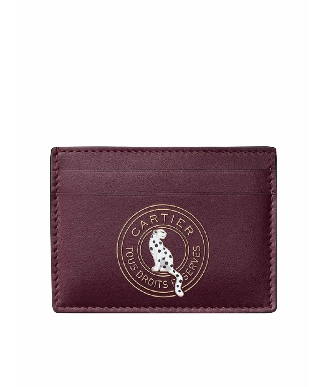 CARTIER Фиолетовый кожаный кошелек, фото 1