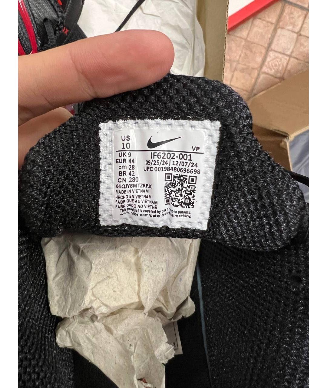 NIKE Красные текстильные низкие кроссовки / кеды, фото 5